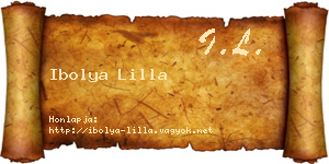 Ibolya Lilla névjegykártya